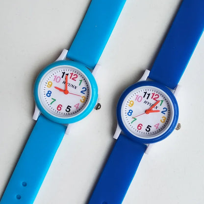 2019 New Arrival quartz children watch Silicone Band learn to time number watches kids christmas gift Digital electronics Watch