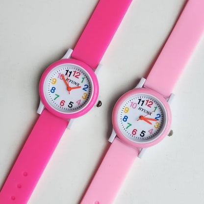 2019 New Arrival quartz children watch Silicone Band learn to time number watches kids christmas gift Digital electronics Watch