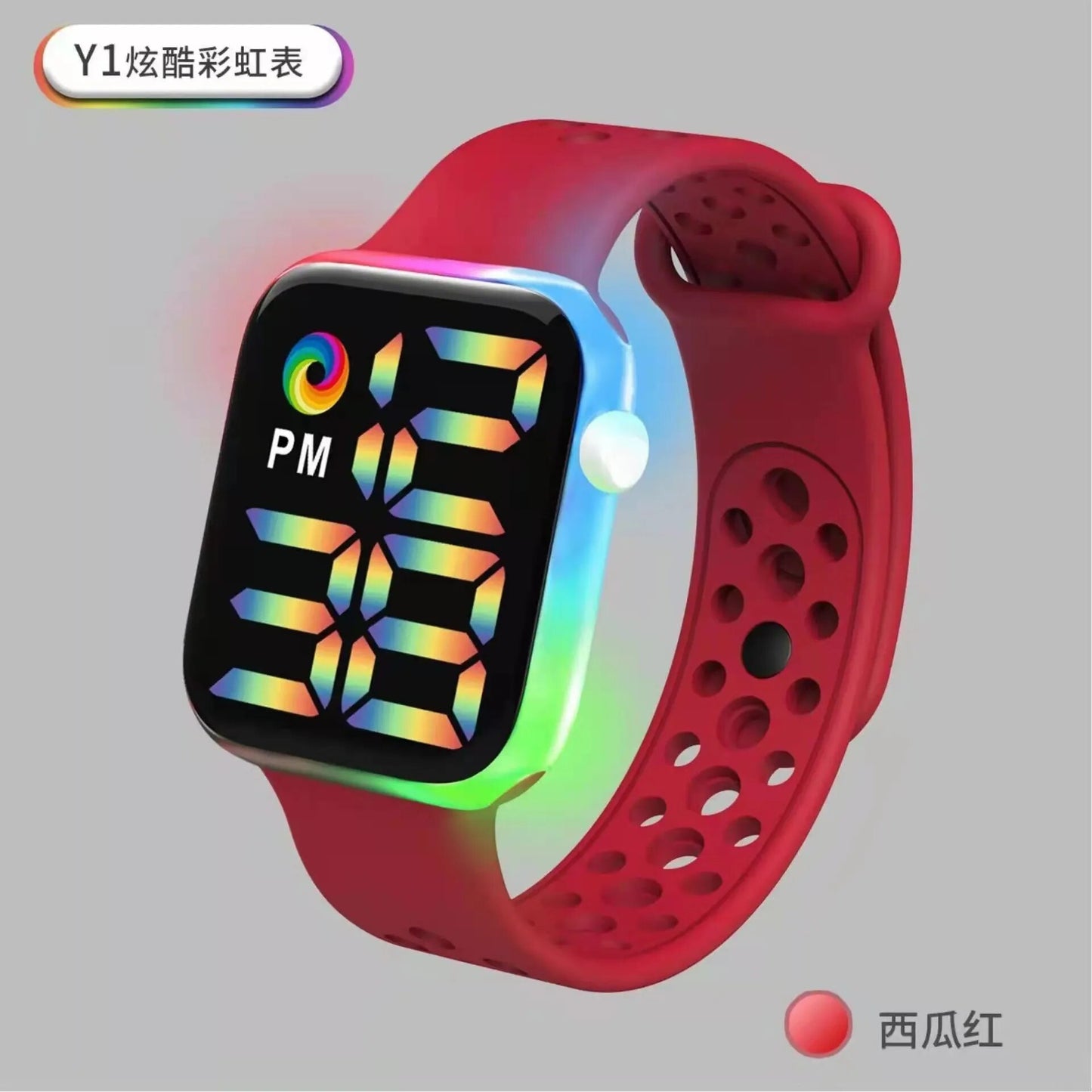Fashion Children Color Luminous LED Digital Electronic Watch Student Kids Waterproof Wristwatch Sports Watch For Boys And Girls